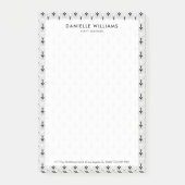 白黒アートデコ幾何学模様 ポストイット (正面)