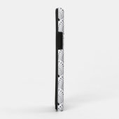 白黒アートデコ幾何学模様 Case-Mate iPhoneケース (裏面/右)