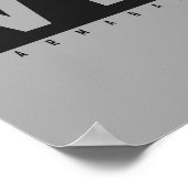 白黒アートポップ・アートのチキンポスタービーガンAF ポスター (角)