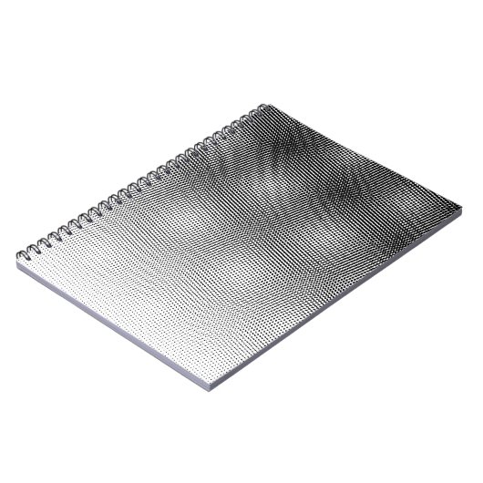 白黒アートモアレ模様 ノートブック (左側)