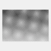 白黒アートモアレ模様 ラッピングペーパーシート (正面3)