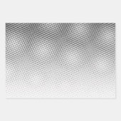 白黒アートモアレ模様 ラッピングペーパーシート (正面2)