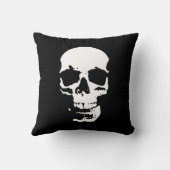 白黒アーポップ・アートのトスカルメスタイリッシュタル クッション (裏面)