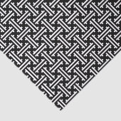 白黒アールデコの中国のな焦燥 薄葉紙 (詳細)