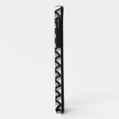 白黒アールデコの波パターン- Case-Mate iPhoneケース (裏面/左)