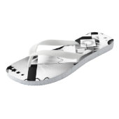 白黒アールデコよくはしゃぐビーチサンダル ビーチサンダル (アングル)