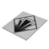 白黒アールデコセラミック タイル (側面)