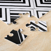 白黒アールデコデザイン ジグソーパズル (側面)