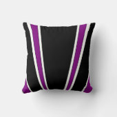 白黒アールデコデザイン モノグラムの クッション (裏面)