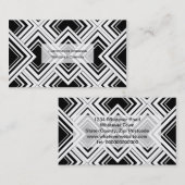 白黒アールデコデザイン 名刺 (正面/裏面)
