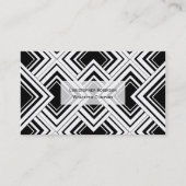 白黒アールデコデザイン 名刺 (正面)