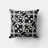 白黒アールデコモダン装飾用クッション クッション (裏面)