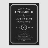 白黒アールデコ日付の保存 (正面)