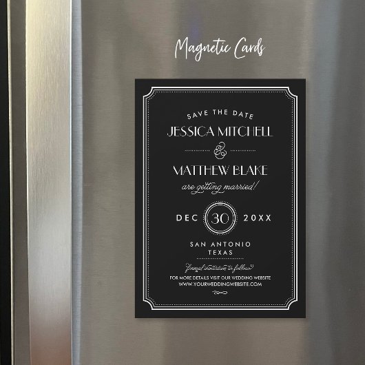 白黒アールデコ日付の保存