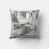 白黒アールデコ クッション (裏面)