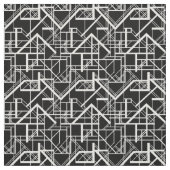 白黒アールデコ ファブリック (見本)