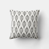 白黒イエローサンフラワー装飾用クッション クッション (裏面)