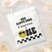 白黒イエローハッピードゥデ1st誕生日 フェイバーバッグ (クリップ留めされた状態)