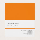 白黒イエロープレインミニマルシンプルリスト 名刺 (外部フラット)