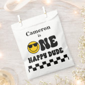 白黒イエローワンハッピードゥデ1st誕生日 フェイバーバッグ (クリップ留めされた状態)