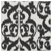 白黒イカットのMoorishのダマスク織- ファブリック (クローズアップ)