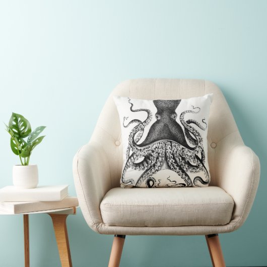 白黒イカ クッション (椅子)