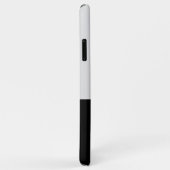 白黒イニシャル色ブロック Case-Mate iPhoneケース (裏面/右)