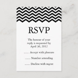 白黒イベントの返信、RSVP、または応答カード 出欠カード