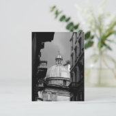 白黒イメージバック通りズオブミラノイタリア ポストカード (スタンド正面)