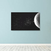 白黒イラストレーション受精 キャンバスプリント (インサイチュ (ウッドフロア))