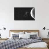 白黒イラストレーション受精 キャンバスプリント (インサイチュ (寝室))