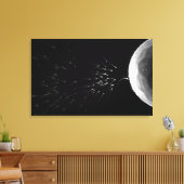 白黒イラストレーション受精 キャンバスプリント (インサイチュ (リビング))