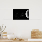 白黒イラストレーション受精 ポスター (キッチン)