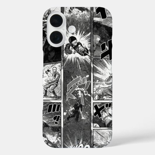 白黒イラストレーション、マンガby Natasha Us Case-Mate iPhoneケース (裏面)