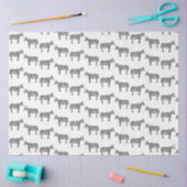 白黒インクゼブラサファリ動物野生動物 薄葉紙 (クラフト)