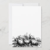 白黒インク洗結婚浄 サンキューカード (裏面)