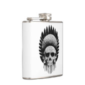 白黒インディアンスカル フラスク (右)