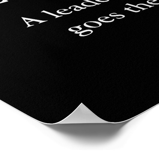 白黒イーグルやる気を起こさせるリーダーシップポスター ポスター (角)