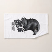 白黒イーグルインクストローク バスタオルセット (ハンドタオル)