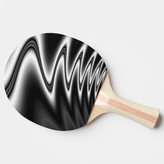 白黒ウィグル 卓球ラケット (横)