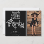 白黒ウィッチハロウィーン誕生日パーティー 招待状 (正面)