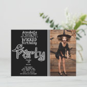 白黒ウィッチハロウィーン誕生日パーティー 招待状 (スタンド正面)