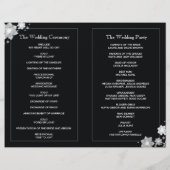 白黒ウィンターウェディングバイフォールドプログラム (裏面)