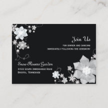 白黒ウィンターウェディング披露宴