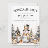 白黒ウィンタークリスマスパーティー 招待状 (正面)