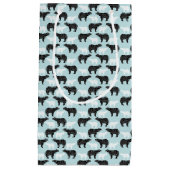 白黒ウィンターフォレストベア スモールペーパーバッグ (正面)