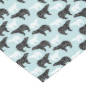 白黒ウィンターフォレストベア テーブルクロス (アングル)