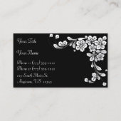 白黒ウェスタンスタイルフローラコーナー 名刺 (正面)