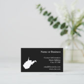 白黒ウェストバージニア州ローカル 名刺 (スタンド正面)