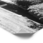 白黒ウェストビレッジスカイブリッジ、小 ポスター (角)